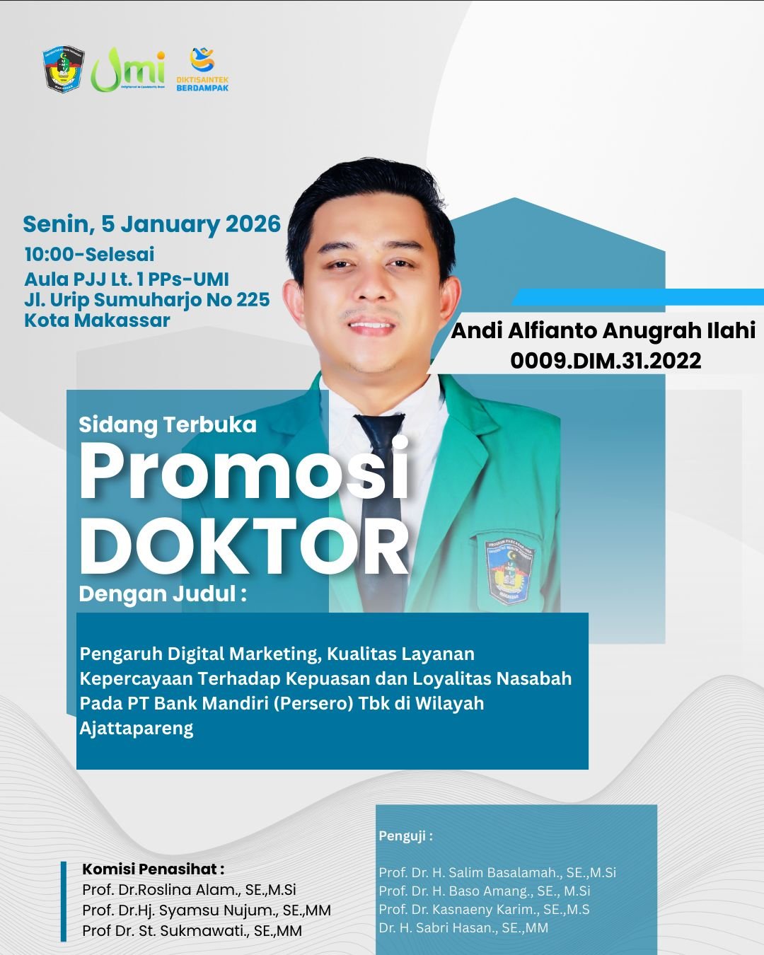 ADA APA PUTRA MANTAN KASAT NARKOBA POLRES ENREKANG AKP Dr AM NATSIR SH MH M.Si